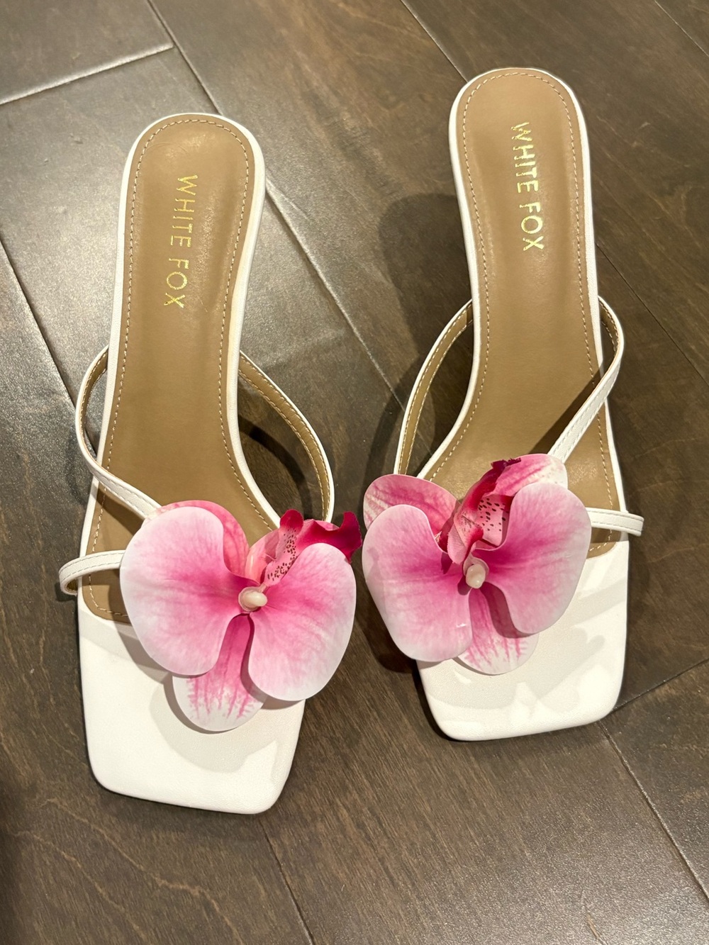 White Fox Orchid Stilettos